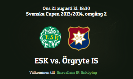 UPPDATERAD: ESK vs ÖIS i cupen