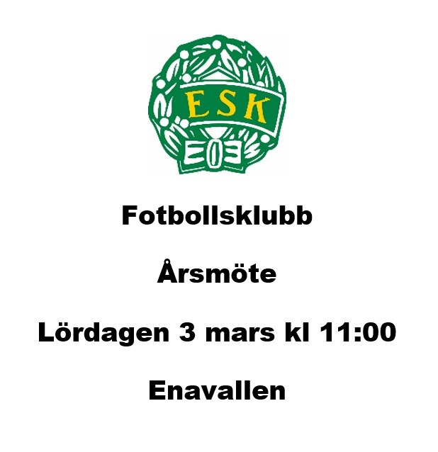 Årsmöte ESK Fotboll