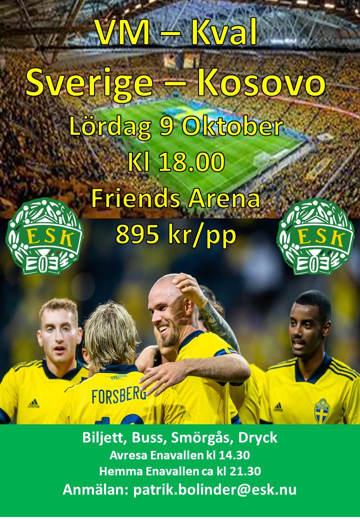 VM-Kvalmatch med ESK Fotboll