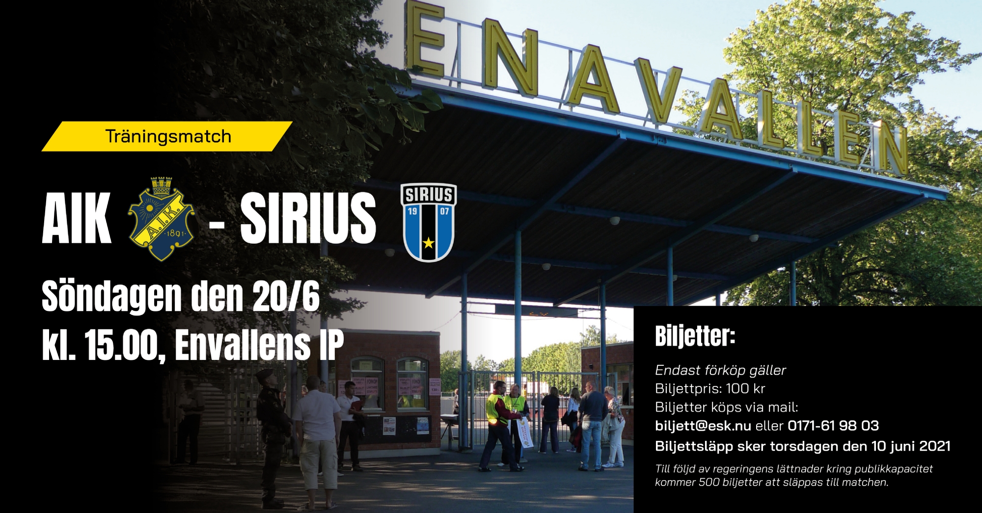 Träningsmatch AIK-IK Sirius