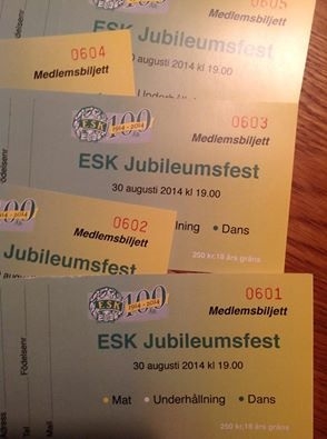 Biljetter till jubileumsfesten
